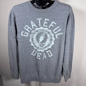 Grateful Dead Men's Grey Crewneck Sweatshirt